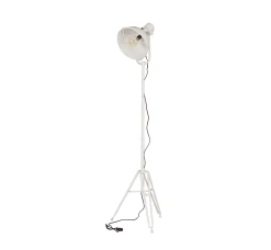 Bepurehome Lampadaires Lampadaire Trépied Métal Blanc Lampe Sur Pied -Luminaires Ventes lampadaire trepied metal blanc lampe sur pied 1