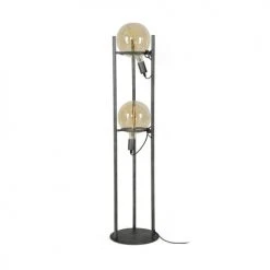 Lampea Lampadaires Lampadaire Vintage En Métal Argent 130 Cm