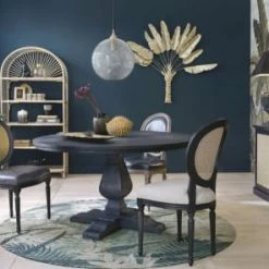 Maisons Du Monde Lampes à Poser Lampe à Poser Avec Pied Sculpté Noire -Luminaires Ventes lampe a poser avec pied sculpte noire 1000 8 32 211879 3