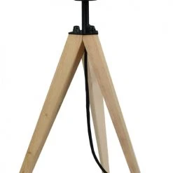 Tosel Lampes à Poser Lampe A Poser Bois Naturel Et Noir -Luminaires Ventes lampe a poser bois naturel et noir 2