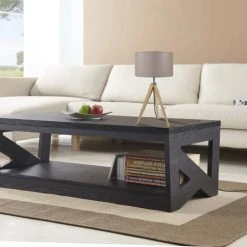 Tosel Lampes à Poser Lampe A Poser Bois Naturel Et Taupe -Luminaires Ventes lampe a poser bois naturel et taupe 3