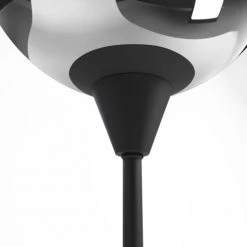 Potiron Paris Lampes à Poser Lampe à Poser Design En Métal Noir Et Verre Fumé -Luminaires Ventes lampe a poser design en metal noir et verre fume 2