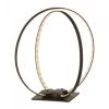 Wadiga Lampes à Poser Lampe à Poser Double Cercle Lumineux Led Métal Noir -Luminaires Ventes lampe a poser double cercle lumineux led metal noir