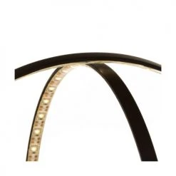 Wadiga Lampes à Poser Lampe à Poser Double Cercle Lumineux Led Métal Noir -Luminaires Ventes lampe a poser double cercle lumineux led metal noir 2