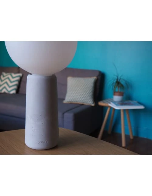 Gone's Lampes à Poser Lampe à Poser En Béton Avec Ampoule Effet Porcelaine 5 Gone's Lampes à Poser Lampe à Poser En Béton Avec Ampoule Effet Porcelaine – Image 3