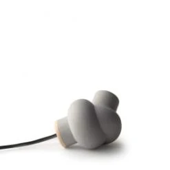 Gone's Lampes à Poser Lampe à Poser En Béton Et Bois Cordon Noir -Luminaires Ventes lampe a poser en beton et bois cordon noir 2