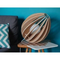 Gone's Lampes à Poser Lampe à Poser En Bois Avec Fil Blanc Sans Ampoule -Luminaires Ventes lampe a poser en bois avec fil blanc sans ampoule 1