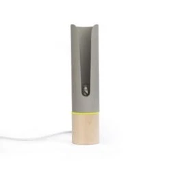 Gone's Lampes à Poser Lampe à Poser En Bois Et Béton, Anneau Feutrine Jaune -Luminaires Ventes lampe a poser en bois et beton anneau feutrine jaune 4