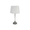 Wadiga Lampes à Poser Lampe à Poser En Métal Argenté Et Abat-jour Blanc H45cm -Luminaires Ventes lampe a poser en metal argente et abat jour blanc h45cm