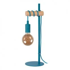 J&Kids Lampes à Poser Lampe à Poser En Métal Bleu Ø 15 Cm -Luminaires Ventes lampe a poser en metal bleu oe 15 cm 2