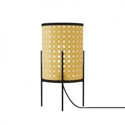 Potiron Paris Lampes à Poser Lampe à Poser En Métal Et Rotin -Luminaires Ventes lampe a poser en metal et rotin 4