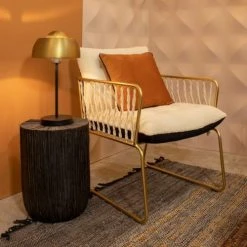 Pirouette Paris Lampes à Poser Lampe à Poser En Métal Noir Et Doré H45 -Luminaires Ventes lampe a poser en metal noir et dore h45 1