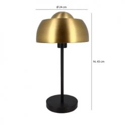 Pirouette Paris Lampes à Poser Lampe à Poser En Métal Noir Et Doré H45 -Luminaires Ventes lampe a poser en metal noir et dore h45 4