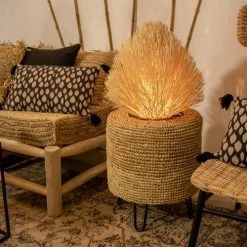 Now’s Home Lampes à Poser Lampe à Poser En Rotin H47 -Luminaires Ventes lampe a poser en rotin h47 4