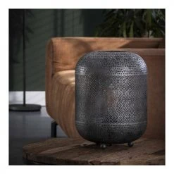 Lampea Lampes à Poser Lampe à Poser Industrielle En Métal Argenté 33 Cm -Luminaires Ventes lampe a poser industrielle en metal argente 33 cm 2