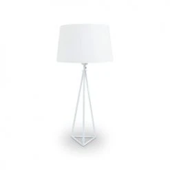 Zago Lampes à Poser Lampe à Poser Métal Et Tissu Blanc -Luminaires Ventes lampe a poser metal et tissu blanc 4