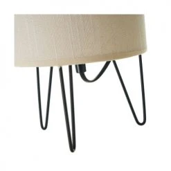 Wadiga Lampes à Poser Lampe à Poser Métal Noir Et Abat-jour Blanc - 15x15x29.5cm -Luminaires Ventes lampe a poser metal noir et abat jour blanc 15x15x29 5cm 2