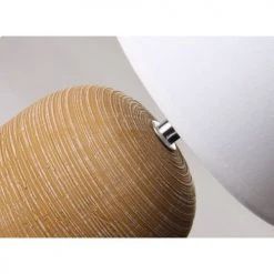 Wadiga Lampes à Poser Lampe à Poser Ronde Céramique Marron Effet Naturel - 16x16x27.5cm -Luminaires Ventes lampe a poser ronde ceramique marron effet naturel 16x16x27 5cm 2