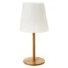 Wadiga Lampes à Poser Lampe à Poser Simple En Bambou Et Abat-jour Blanc - 19x19x40cm -Luminaires Ventes lampe a poser simple en bambou et abat jour blanc 19x19x40cm