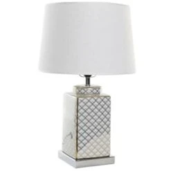 Wadiga Lampes à Poser Lampe à Poser Style Oriental En Porcelaine Bleue Et Blanche - 35x35x57 -Luminaires Ventes lampe a poser style oriental en porcelaine blanche et doree 35x35x57