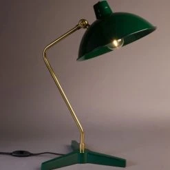 Dutchbone Lampes à Poser Lampe à Poser Vintage En Métal Vert -Luminaires Ventes lampe a poser vintage en metal vert 3