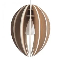 Gone's Suspensions Lampe à Suspendre En Bois Cordon Blanc Sans Ampoule -Luminaires Ventes lampe a suspendre en bois cordon blanc sans ampoule 3