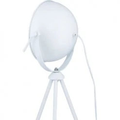 ATHM DESIGN Lampes à Poser Lampe Abat Jour Blanc Et Pieds Métal -Luminaires Ventes lampe abat jour blanc et pieds metal 2