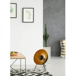 ATHM DESIGN Lampes à Poser Lampe Abat Jour Et Pied Métal Noir -Luminaires Ventes lampe abat jour et pied metal noir 3