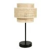 Jardideco Lampes à Poser Lampe Abat-jour Papier Rotin 3 Niveaux -Luminaires Ventes lampe abat jour papier rotin 3 niveaux