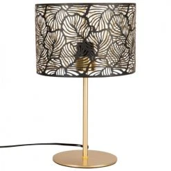 Maisons Du Monde Lampes à Poser Lampe Ajourée En Métal Doré Et Noir