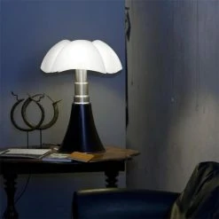 Martinelli Luce Lampes à Poser Lampe Ampoules LED Pied Télescopique Noir H66-86cm -Luminaires Ventes lampe ampoules led pied telescopique noir h66 86cm 2