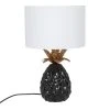 Maisons Du Monde Lampes à Poser Lampe Ananas En Céramique Noire Et Métal Doré, Et Abat-jour En Lin Blanc -Luminaires Ventes lampe ananas en ceramique noire et metal dore et abat jour en lin blanc 1000 8 32 227213 1
