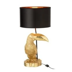 Meubles & Design Lampes à Poser Lampe Art Déco Forme Toucan Résine Doré -Luminaires Ventes lampe art deco forme toucan resine dore 2