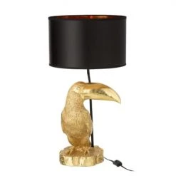 Meubles & Design Lampes à Poser Lampe Art Déco Forme Toucan Résine Doré