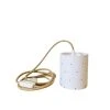 Belamp Lampes à Poser Lampe Baladeuse Double Gaze Blanc Cordon Jute