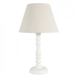 Maisons Du Monde Lampes à Poser Lampe Blanche Avec Abat-jour Beige