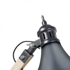 Tosel Lampes à Poser Lampe Bureau Métal Naturel Et Anthracite -Luminaires Ventes lampe bureau metal naturel et anthracite 2