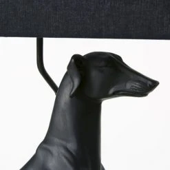 Maisons Du Monde Lampes à Poser Lampe Chien Et Abat-jour Noirs -Luminaires Ventes lampe chien et abat jour noirs 1000 10 21 200593 3