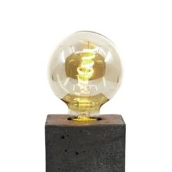 Junny Lampes à Poser Lampe Cube En Béton Rose Pastel Fabrication Artisanale -Luminaires Ventes lampe cube en beton anthracite fabrication artisanale