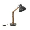Wadiga Lampes à Poser Lampe De Bureau Articulée Métal Noir Et Bambou H40,5cm -Luminaires Ventes lampe de bureau articulee metal noir et bambou h40 5cm
