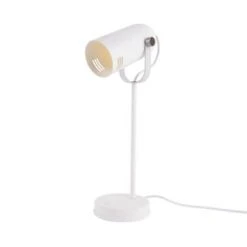 Present Time Lampes à Poser Lampe De Bureau Blanche H42cm -Luminaires Ventes lampe de bureau blanche h42cm 4