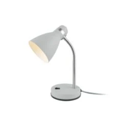 Leitmotiv Lampes à Poser Lampe De Bureau En Métal New Study Jaune Moutarde -Luminaires Ventes lampe de bureau en metal new study blanc