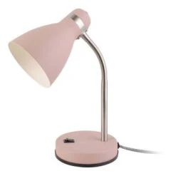 Leitmotiv Lampes à Poser Lampe De Bureau En Métal New Study Vert Mousse -Luminaires Ventes lampe de bureau en metal new study rose poudre 1