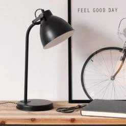 Maisons Du Monde Lampes à Poser Lampe De Bureau En Métal Noir -Luminaires Ventes lampe de bureau en metal noir 1000 1 40 224146 3