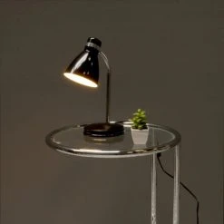 Present Time Lampes à Poser Lampe De Bureau En Métal Noir H34cm -Luminaires Ventes lampe de bureau en metal noir h34cm 4