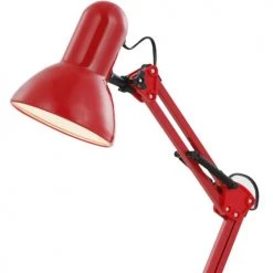 Globo Lampes à Poser Lampe De Bureau En Métal Rouge -Luminaires Ventes lampe de bureau en metal rouge 3