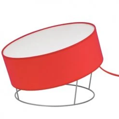 Keria Lampes à Poser Lampe De Sol En Fabric Rouge