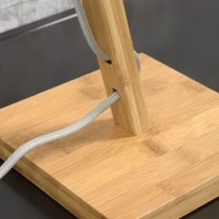 Good & Mojo Lampes à Poser Lampe De Table Bambou/lin H46cm -Luminaires Ventes lampe de table bambou lin h46cm 11