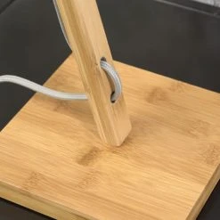 Good & Mojo Lampes à Poser Lampe De Table Bambou/lin H46cm -Luminaires Ventes lampe de table bambou lin h46cm 16