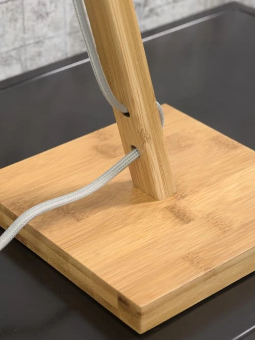 Good & Mojo Lampes à Poser Lampe De Table Bambou/lin Vert H46cm 8 Good & Mojo Lampes à Poser Lampe De Table Bambou/lin Vert H46cm – Image 6